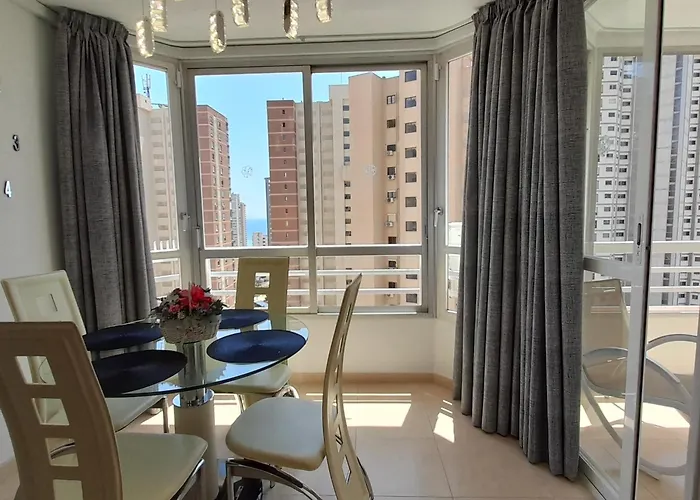 Apartment Alhambra Rincon De Loix Benidorm-Sea View-Free Parking, Wi-Fi, Pool, New Air Conditioning